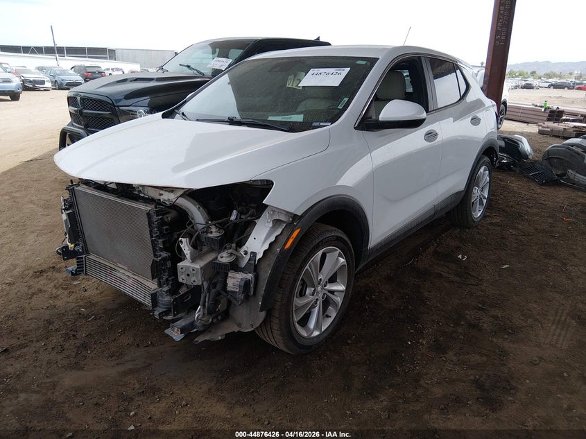 2021 Buick Encore gx VIN KL4MMCSL9MB051905 IAAI salvage auction — FRONT & REAR, Clear (Indiana), sold $2,150 on 2026-07-14 (photo 2)