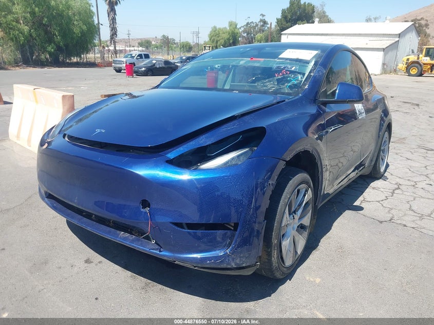 2023 Tesla Model y VIN 7SAYGDEE9PA211350 IAAI salvage auction — FRONT & REAR, Salvage (California), sold $10,250 on 2026-07-20 (photo 2)