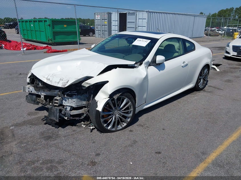 2012 Infiniti G VIN JN1CV6EK4CM420596 IAAI salvage auction — FRONT END, Salvage Title, sold $425 on 2026-07-15 (photo 2)