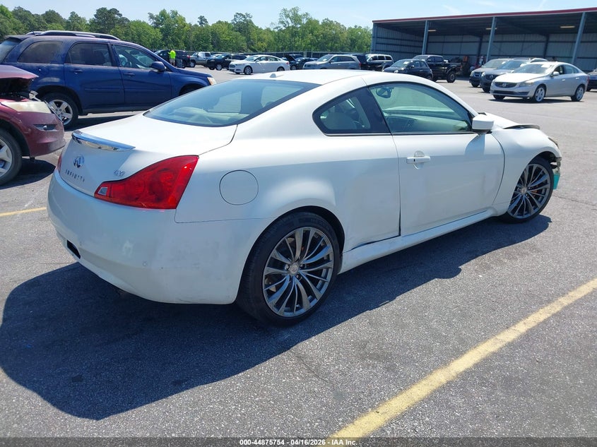 2012 Infiniti G VIN JN1CV6EK4CM420596 IAAI salvage auction — FRONT END, Salvage Title, sold $425 on 2026-07-15 (photo 4)