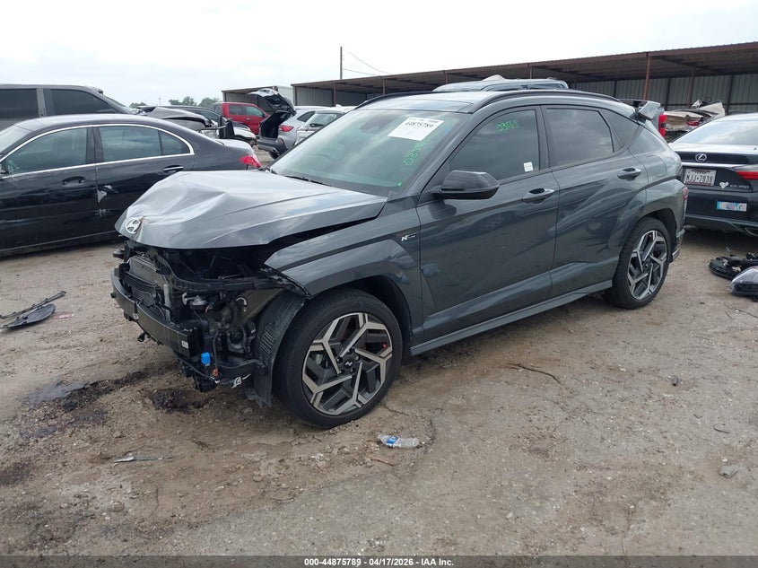 2024 Hyundai Kona VIN KM8HA3A38RU155908 IAAI salvage auction — FRONT END, Original (Texas), sold $5,200 on 2026-07-22 (photo 2)