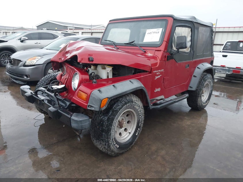 1999 Jeep Wrangler / VIN 1J4FY19S5XP491335 IAAI salvage auction — FRONT END, Salvage (Texas), sold $1,250 on 2026-07-09 (photo 2)