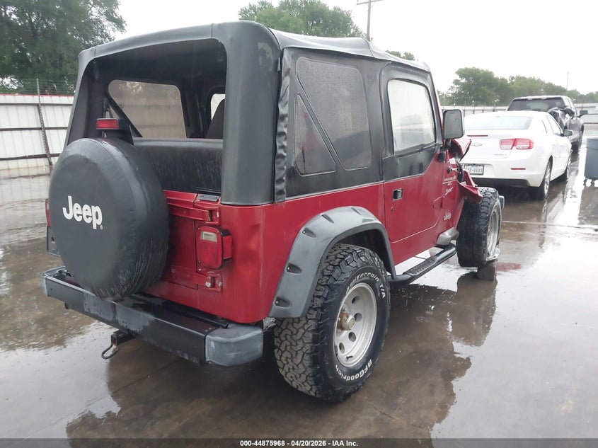 1999 Jeep Wrangler / VIN 1J4FY19S5XP491335 IAAI salvage auction — FRONT END, Salvage (Texas), sold $1,250 on 2026-07-09 (photo 4)