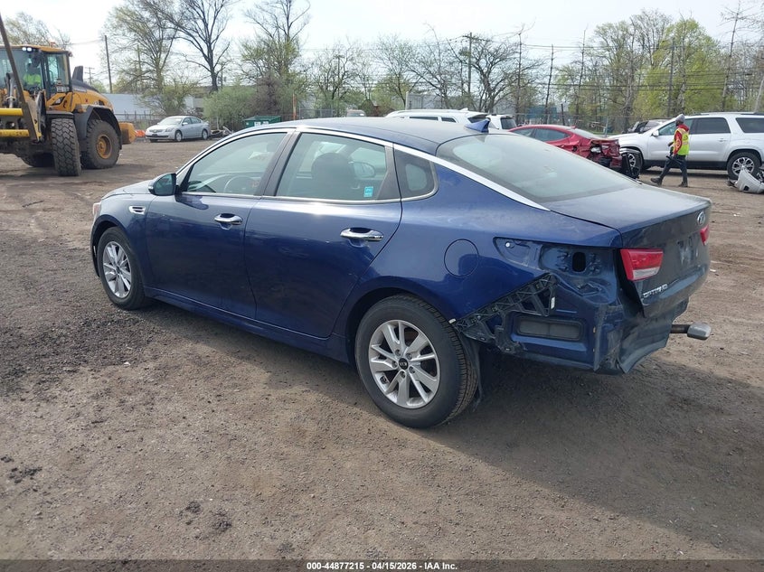 2018 Kia Optima VIN 5XXGT4L33JG217299 IAAI salvage auction — FRONT & REAR, Wait Title, sold $1,450 on 2026-07-27 (photo 3)