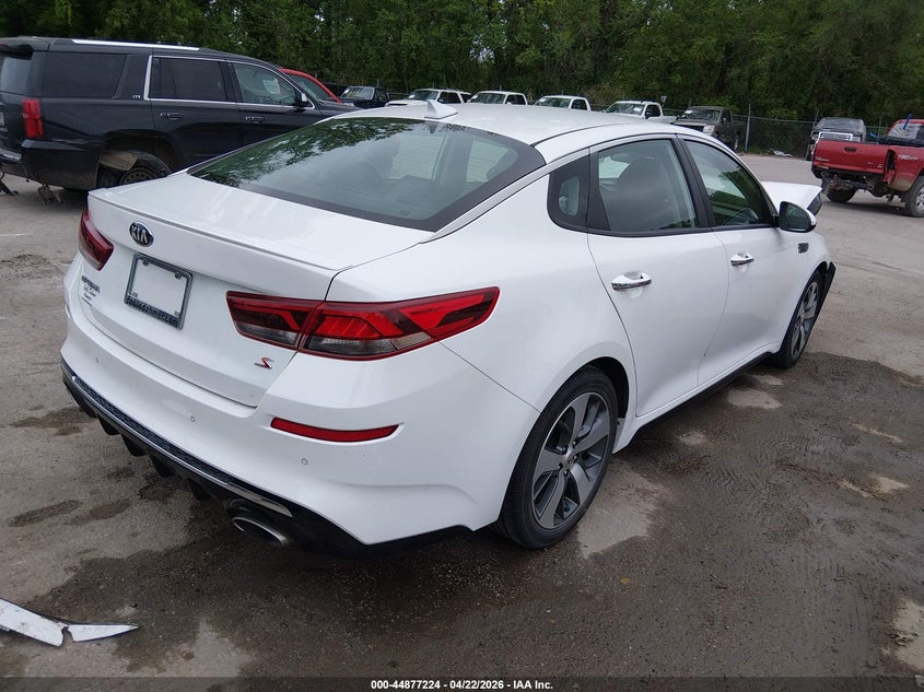 2020 Kia Optima VIN 5XXGT4L3XLG431161 IAAI salvage auction — FRONT END, Salvage Title, sold $2,225 on 2026-07-15 (photo 4)