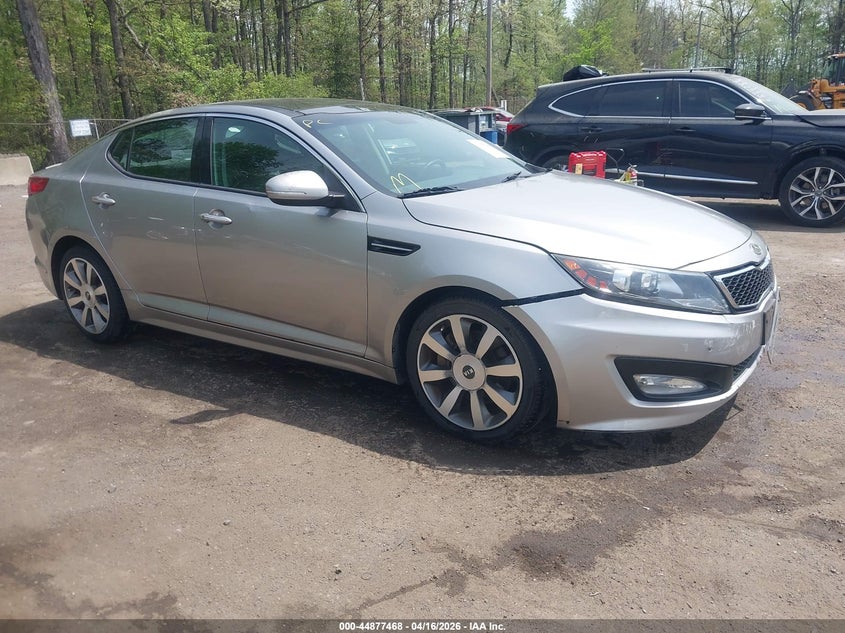 2013 Kia Optima VIN 5XXGR4A68DG129297 IAAI salvage auction — FRONT END, Salvage Title, sold $750 on 2026-07-15 (photo 1)
