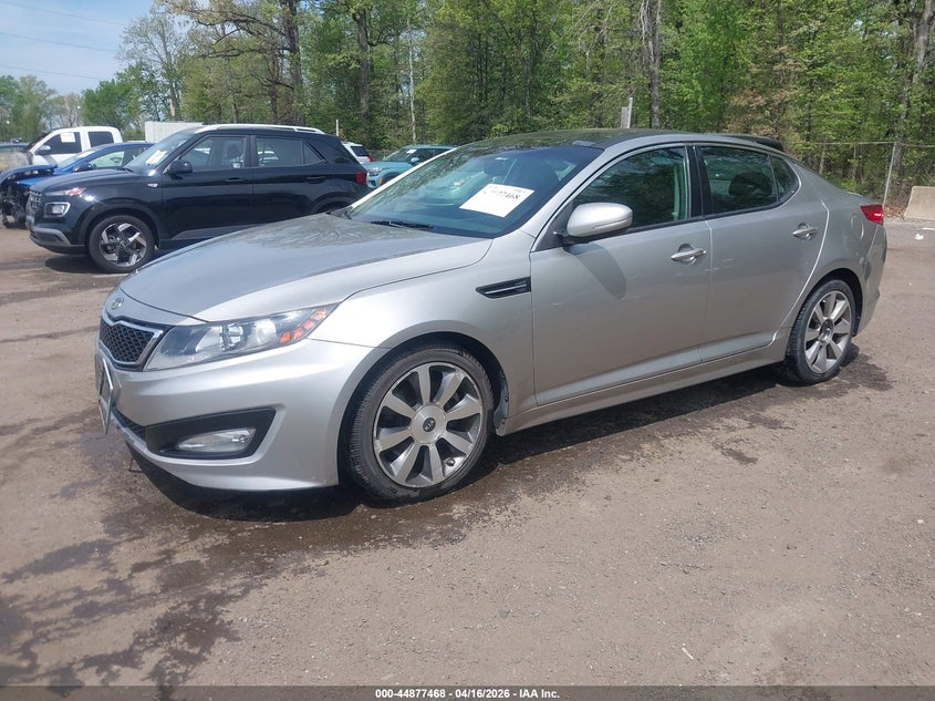 2013 Kia Optima VIN 5XXGR4A68DG129297 IAAI salvage auction — FRONT END, Salvage Title, sold $750 on 2026-07-15 (photo 2)