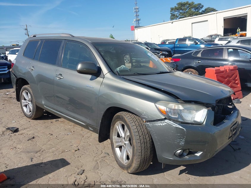 2008 Toyota Highlander VIN JTEES43A182015176 IAAI salvage auction — LEFT FRONT, Salvage (Georgia), sold $1,250 on 2026-07-15 (photo 1)