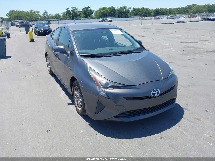 2016 Toyota Prius VIN JTDKBRFU5G3013689 IAAI salvage auction — LEFT REAR, Wait Title, sold $2,300 on 2026-07-06 (photo 1)