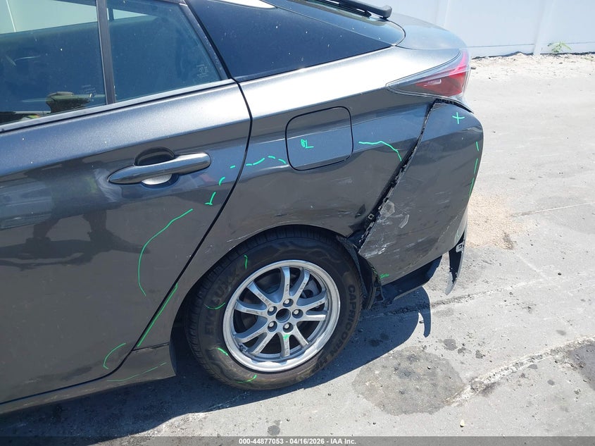 2016 Toyota Prius VIN JTDKBRFU5G3013689 IAAI salvage auction — LEFT REAR, Wait Title, sold $2,300 on 2026-07-06 (photo 6)