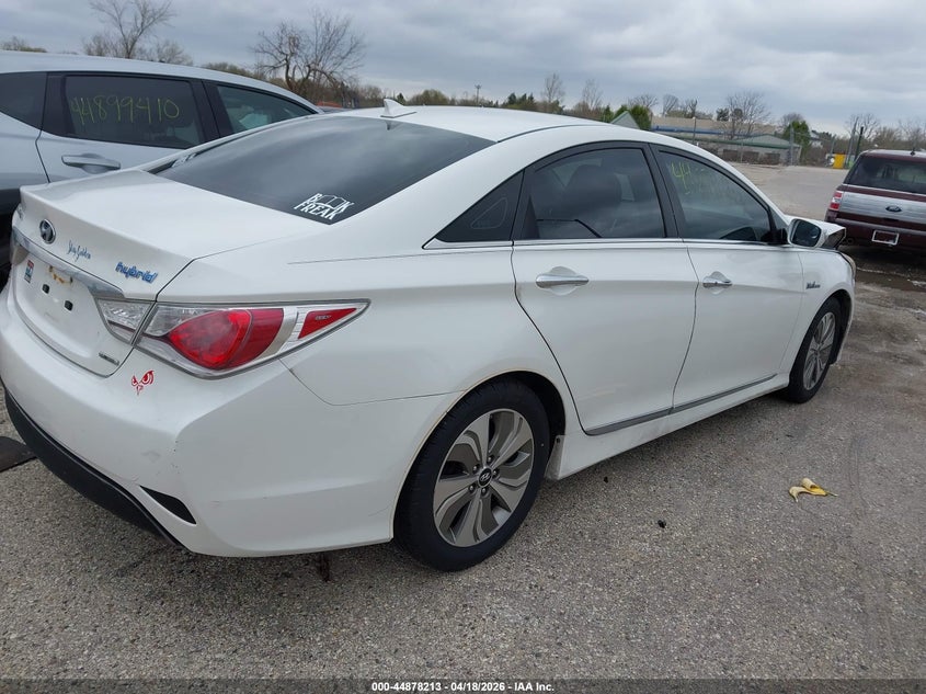 2013 Hyundai Sonata hybrid VIN KMHEC4A47DA090460 IAAI salvage auction — FRONT END, Wait Title, sold $275 on 2026-07-21 (photo 4)