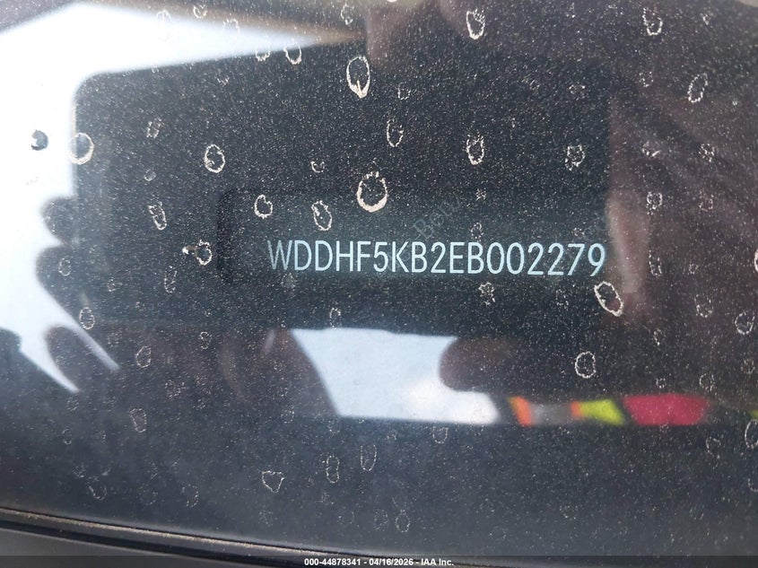 2014 Mercedes-benz E-klasse VIN WDDHF5KB2EB002279 IAAI salvage auction — FRONT END, Wait Title, sold $550 on 2026-07-28 (photo 9)