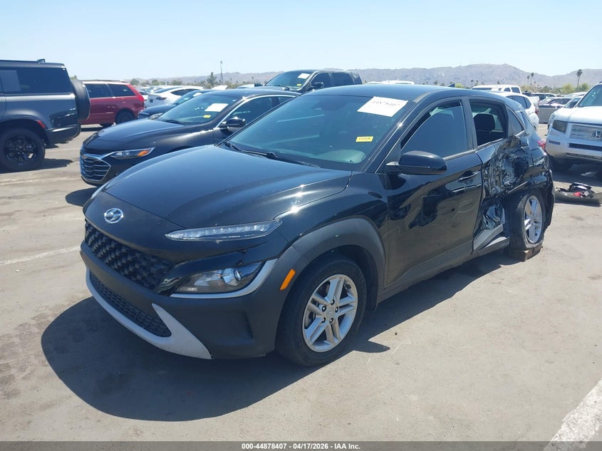 2022 Hyundai Kona VIN KM8K22AB2NU824463 IAAI salvage auction — LEFT SIDE, Salvage Title, sold $2,750 on 2026-07-28 (photo 2)