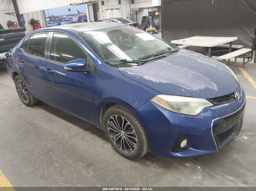 2014 Toyota Corolla VIN 5YFBURHEXEP037880 IAAI salvage auction — REAR END, Wait Title, sold $2,700 on 2026-07-07 (photo 1)