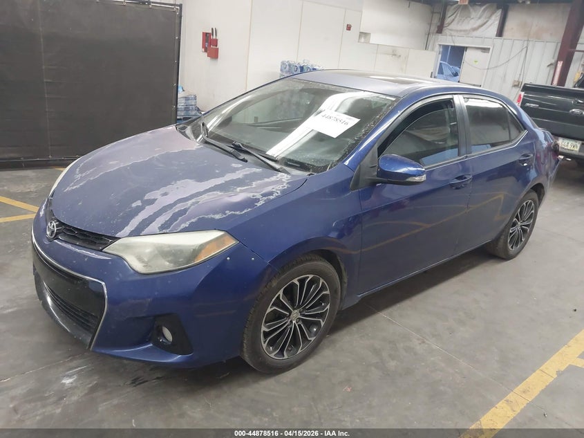 2014 Toyota Corolla VIN 5YFBURHEXEP037880 IAAI salvage auction — REAR END, Wait Title, sold $2,700 on 2026-07-07 (photo 2)