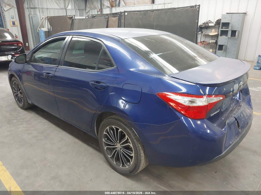 2014 Toyota Corolla VIN 5YFBURHEXEP037880 IAAI salvage auction — REAR END, Wait Title, sold $2,700 on 2026-07-07 (photo 3)