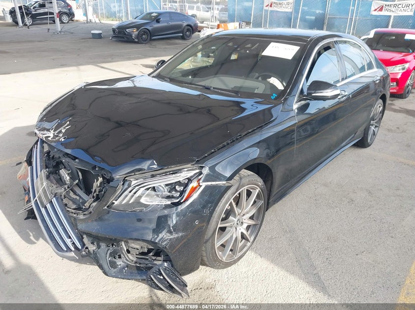 2018 Mercedes-benz S-klasse VIN WDDUG8DB9JA416413 IAAI salvage auction — FRONT END, Salvage (California), sold $16,300 on 2026-07-13 (photo 2)
