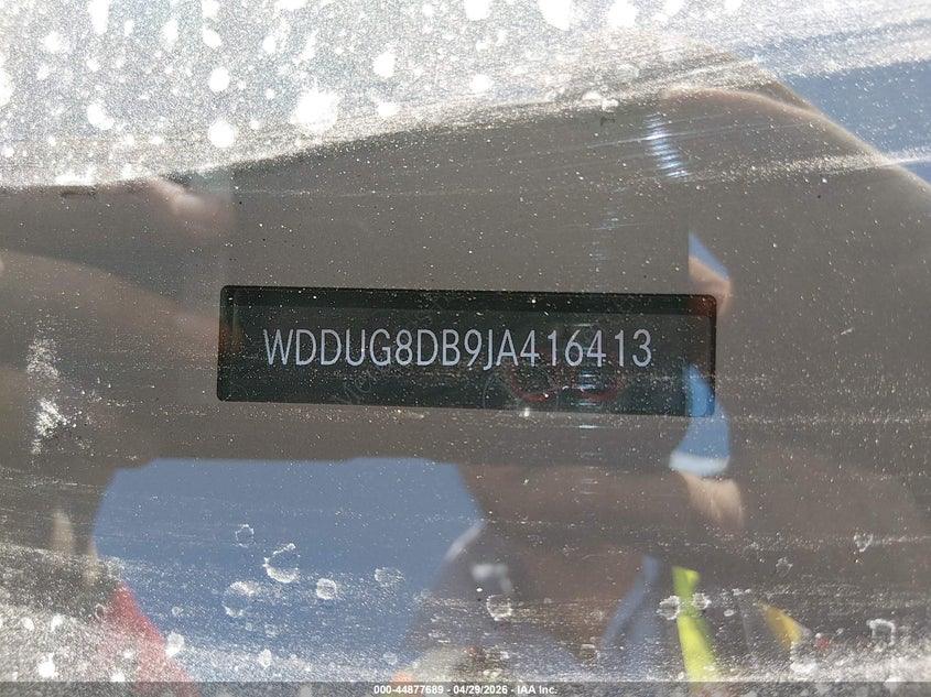 2018 Mercedes-benz S-klasse VIN WDDUG8DB9JA416413 IAAI salvage auction — FRONT END, Salvage (California), sold $16,300 on 2026-07-13 (photo 9)