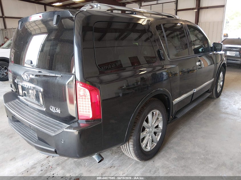 2010 Infiniti Qx56 VIN 5N3ZA0NF5AN907898 IAAI salvage auction — LEFT & RIGHT, Salvage (Louisiana), sold $25 on 2026-07-29 (photo 4)