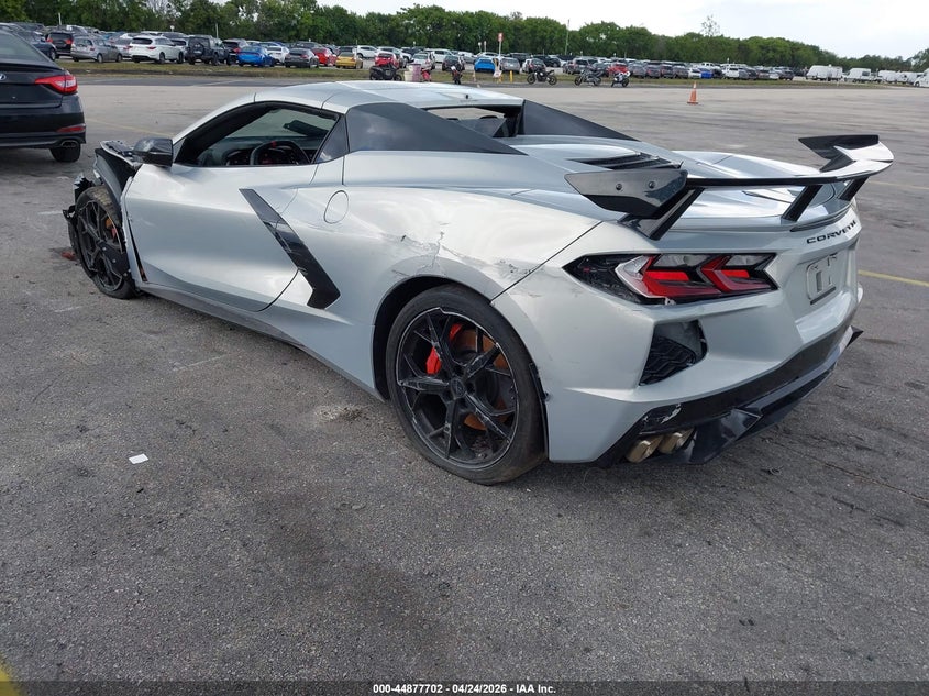 2021 Chevrolet Corvette VIN 1G1YC3D48M5108604 IAAI salvage auction — LEFT SIDE, Salvage Title, sold $33,850 on 2026-07-09 (photo 3)