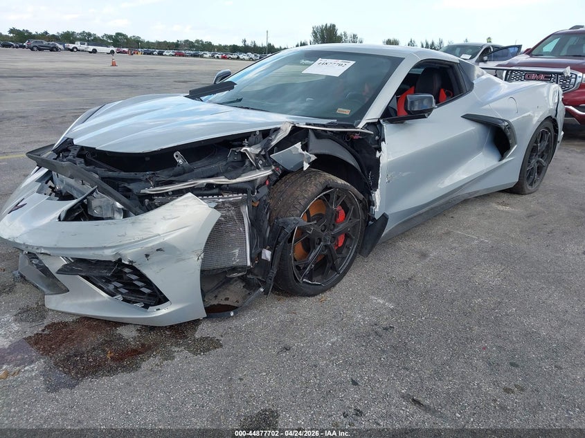 2021 Chevrolet Corvette VIN 1G1YC3D48M5108604 IAAI salvage auction — LEFT SIDE, Salvage Title, sold $33,850 on 2026-07-09 (photo 6)