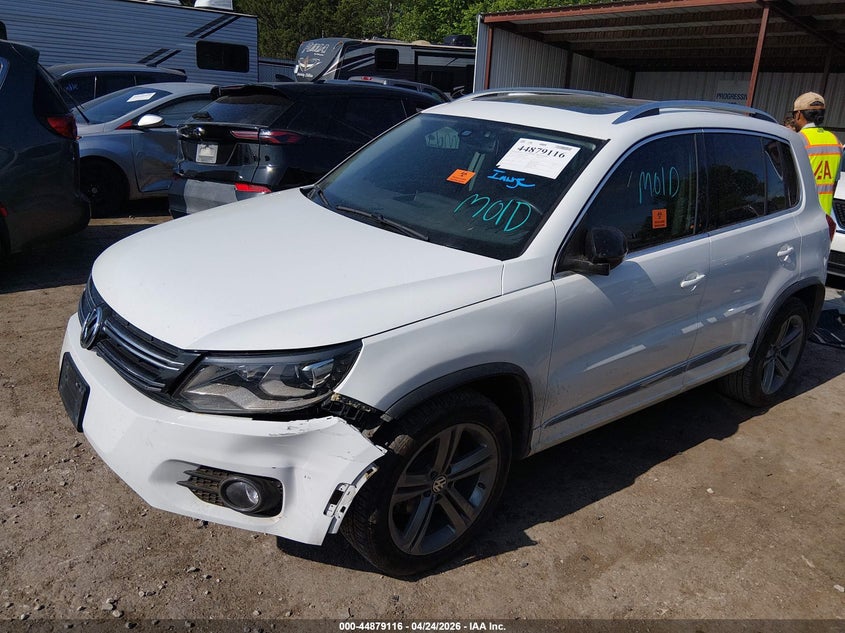 2017 Volkswagen Tiguan VIN WVGTV7AX0HW506077 IAAI salvage auction — FRONT END, Clear (Oklahoma), sold $2,750 on 2026-07-22 (photo 2)