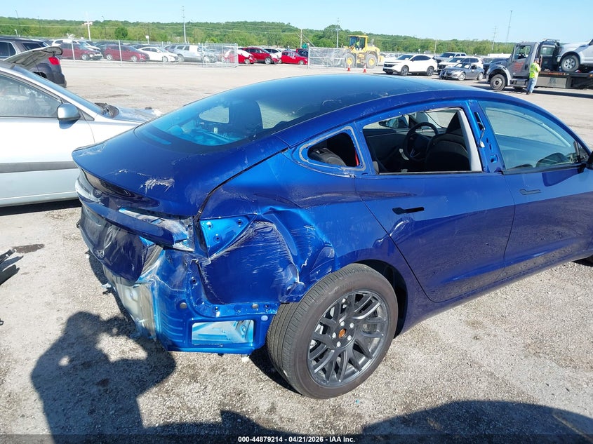 2025 Tesla Model 3 VIN 5YJ3E1EA5SF062665 IAAI salvage auction — LEFT SIDE, Salvage (Oklahoma), sold $12,200 on 2026-07-09 (photo 6)