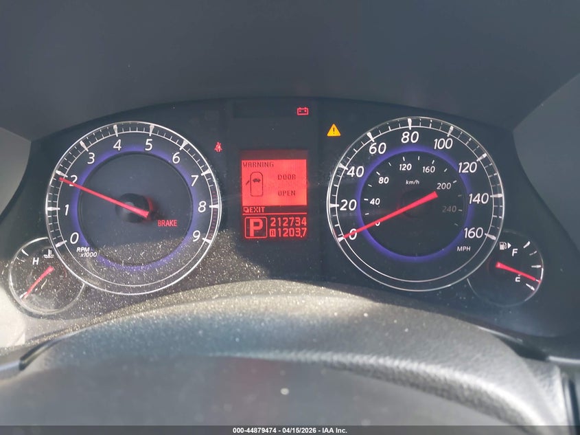 2008 Infiniti Ex35 VIN JNKAJ09F38M362285 IAAI salvage auction — ELECTRICAL, Salvage (Texas), sold $475 on 2026-07-13 (photo 7)