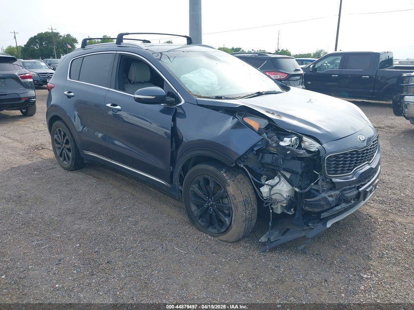 2019 Kia Sportage VIN KNDPN3AC9K7539169 IAAI salvage auction — FRONT END, Original (Texas), sold $2,550 on 2026-07-09 (photo 1)