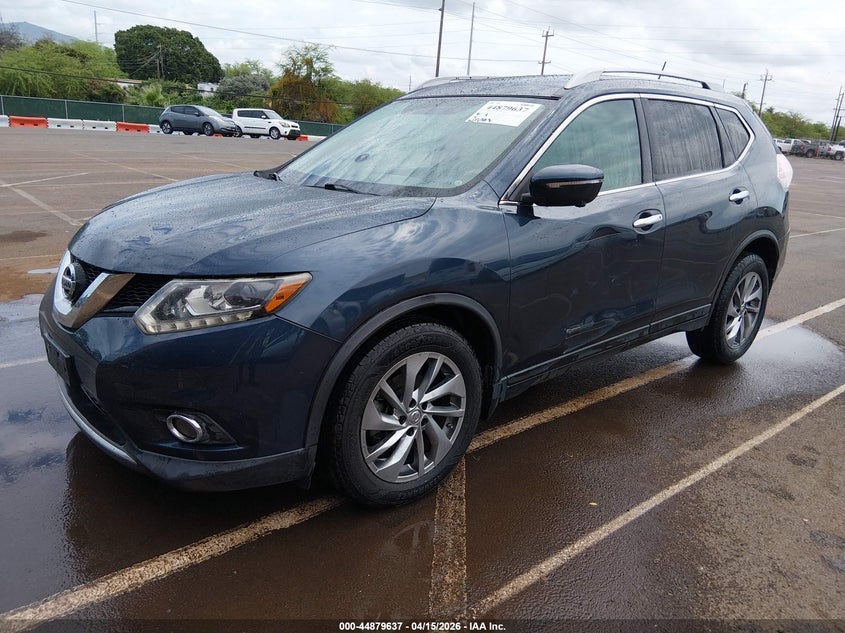 2015 Nissan Rogue VIN 5N1AT2MTXFC911760 IAAI salvage auction — LEFT REAR, Clear (Hawaii), sold $1,150 on 2026-07-28 (photo 2)