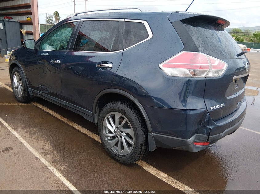 2015 Nissan Rogue VIN 5N1AT2MTXFC911760 IAAI salvage auction — LEFT REAR, Clear (Hawaii), sold $1,150 on 2026-07-28 (photo 3)