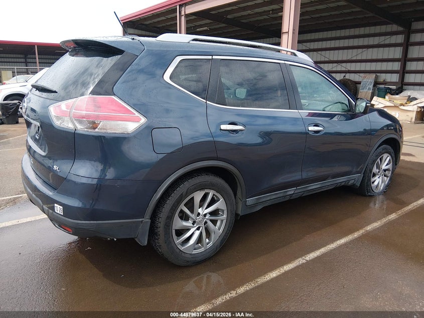 2015 Nissan Rogue VIN 5N1AT2MTXFC911760 IAAI salvage auction — LEFT REAR, Clear (Hawaii), sold $1,150 on 2026-07-28 (photo 4)