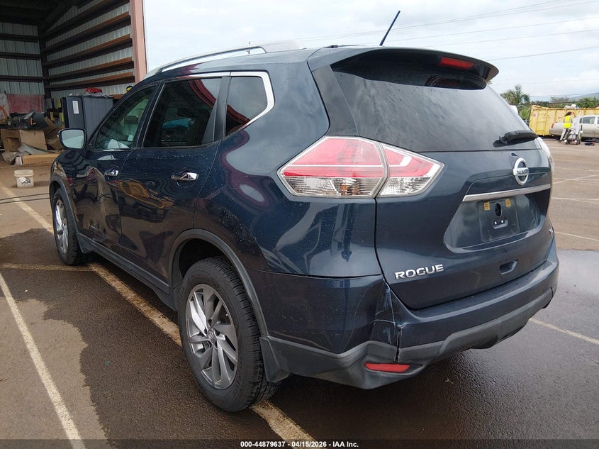 2015 Nissan Rogue VIN 5N1AT2MTXFC911760 IAAI salvage auction — LEFT REAR, Clear (Hawaii), sold $1,150 on 2026-07-28 (photo 6)