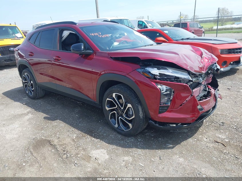 2025 Chevrolet Trax VIN KL77LJEP9SC122484 IAAI salvage auction — FRONT END, Wait Title, sold $2,650 on 2026-07-22 (photo 1)