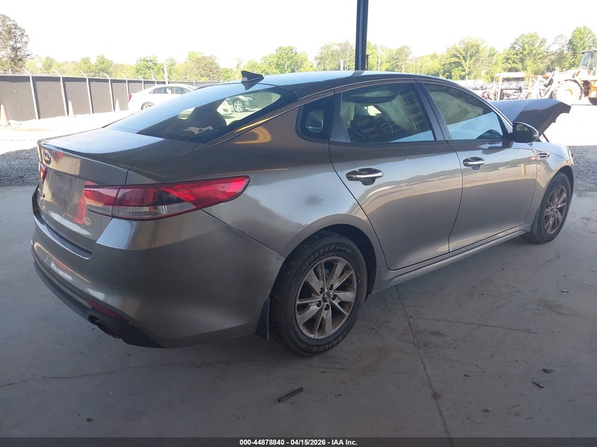 2016 Kia Optima VIN 5XXGT4L30GG099642 IAAI salvage auction — FRONT END, Salvage (Georgia), sold $300 on 2026-07-29 (photo 4)