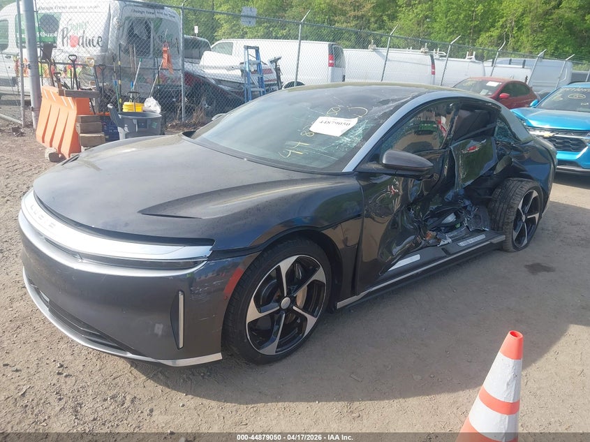 2023 Lucid Air VIN 50EA1TEA6PA002243 IAAI salvage auction — LEFT SIDE, Salvage - Greater Than 75% (Maryland), sold $13,150 on 2026-08-13 (photo 2)