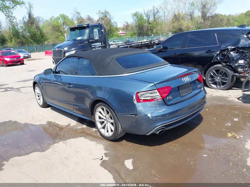 2015 Audi A5 VIN WAUMFAFH2FN005244 IAAI salvage auction — REAR END, Salvage - Greater Than 75% (Maryland), sold $1,700 on 2026-07-16 (photo 3)