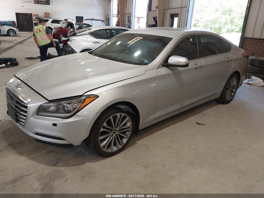 2017 Genesis G80 VIN KMHGN4JE3HU168054 IAAI salvage auction — FRONT END, Salvage (North Carolina), sold $2,775 on 2026-07-16 (photo 2)