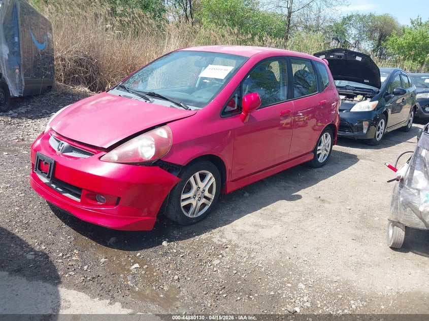 2007 Honda Fit VIN JHMGD38667S014107 IAAI salvage auction — NORMAL WEAR, Salvage (Texas), sold $375 on 2026-07-16 (photo 2)