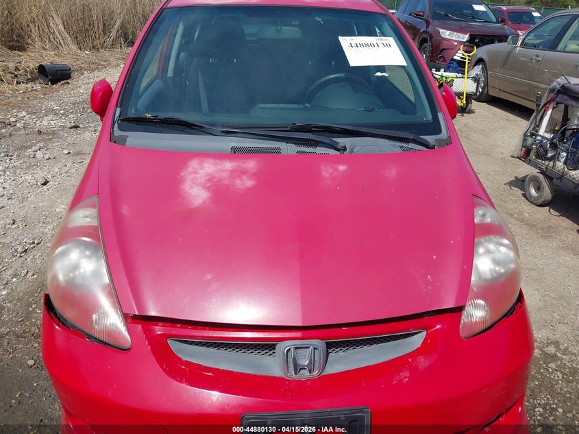 2007 Honda Fit VIN JHMGD38667S014107 IAAI salvage auction — NORMAL WEAR, Salvage (Texas), sold $375 on 2026-07-16 (photo 6)