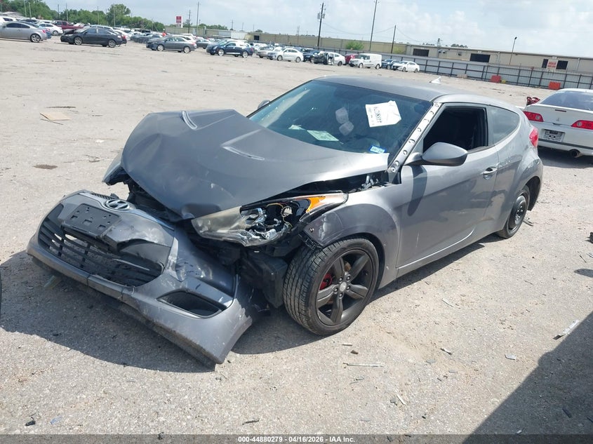 2013 Hyundai Veloster VIN KMHTC6ADXDU152547 IAAI salvage auction — FRONT END, Salvage Title, sold $400 on 2026-07-08 (photo 2)