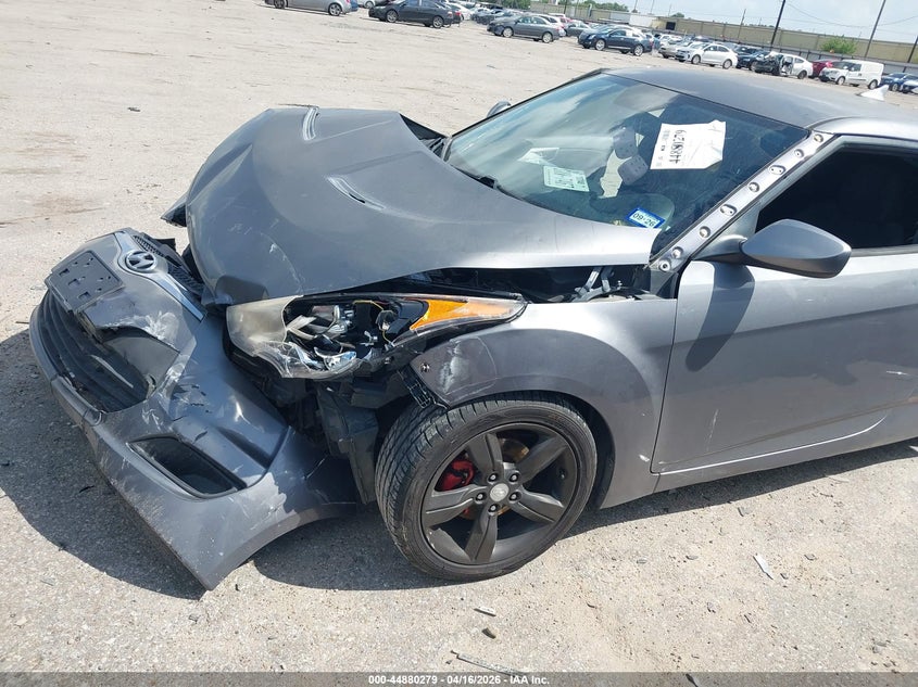 2013 Hyundai Veloster VIN KMHTC6ADXDU152547 IAAI salvage auction — FRONT END, Salvage Title, sold $400 on 2026-07-08 (photo 6)