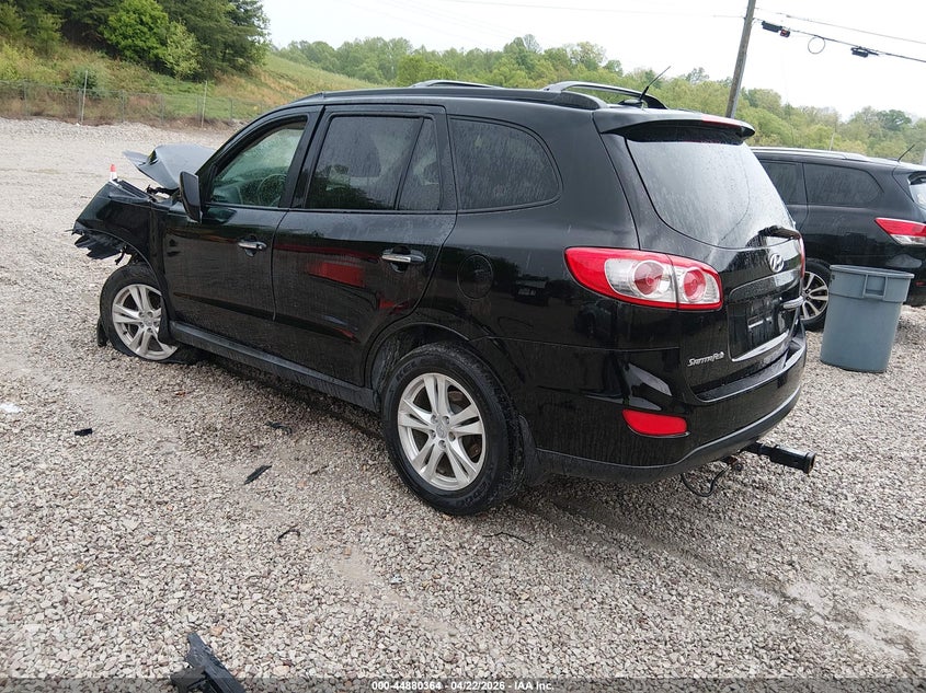 2012 Hyundai Santa fe VIN 5XYZKDAG5CG109945 IAAI salvage auction — FRONT & REAR, Salvage Title, sold $125 on 2026-07-07 (photo 3)