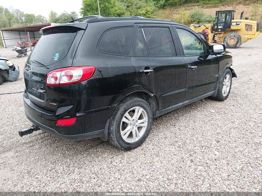 2012 Hyundai Santa fe VIN 5XYZKDAG5CG109945 IAAI salvage auction — FRONT & REAR, Salvage Title, sold $125 on 2026-07-07 (photo 4)