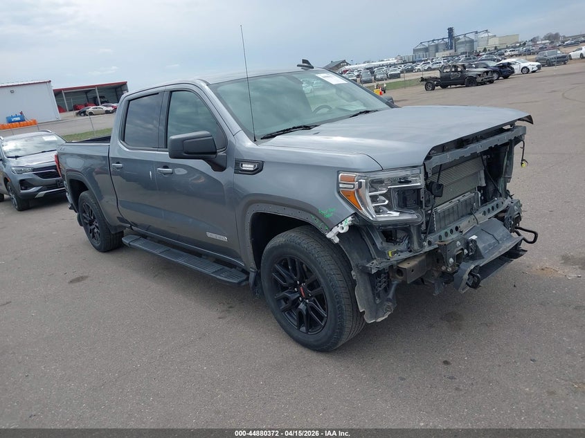 2021 Gmc SIERRA VIN 1GTU9CETXMZ328751 IAAI salvage auction — FRONT END, Wait Title, sold $12,100 on 2026-07-29 (photo 1)