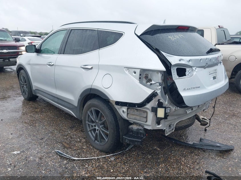 2017 Hyundai VIN 5XYZW4LA3HG475973 IAAI salvage auction — REAR END, Salvage Title, sold $1,950 on 2026-07-15 (photo 3)