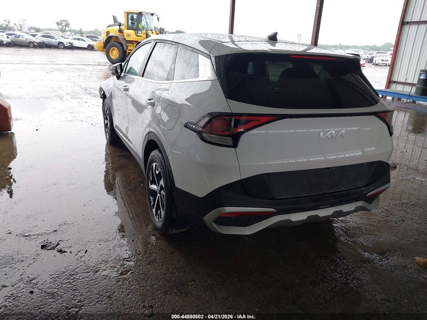2025 Kia Sportage VIN 5XYK33DF6SG315592 IAAI salvage auction — FRONT END, Salvage (Texas), sold $7,200 on 2026-07-28 (photo 3)
