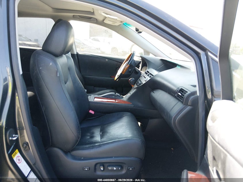 2010 Lexus Rx 350 VIN JTJBK1BA1A2002227 IAAI salvage auction — ENGINE BURN, Salvage (California), sold $4,975 on 2026-07-13 (photo 5)