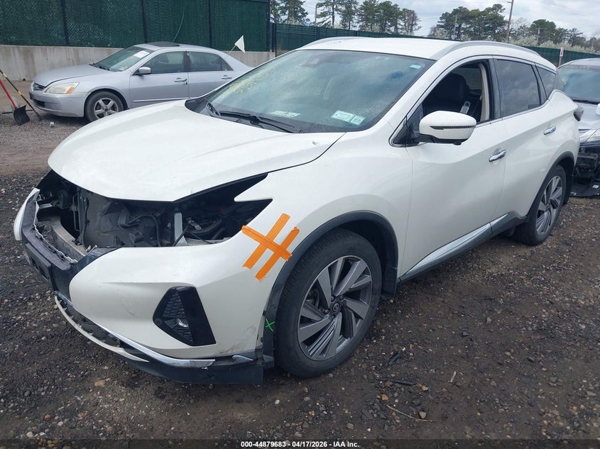 2021 Nissan Murano VIN 5N1AZ2CS7MC147242 IAAI salvage auction — FRONT END, Mv-907A (New York), sold $5,900 on 2026-07-29 (photo 2)