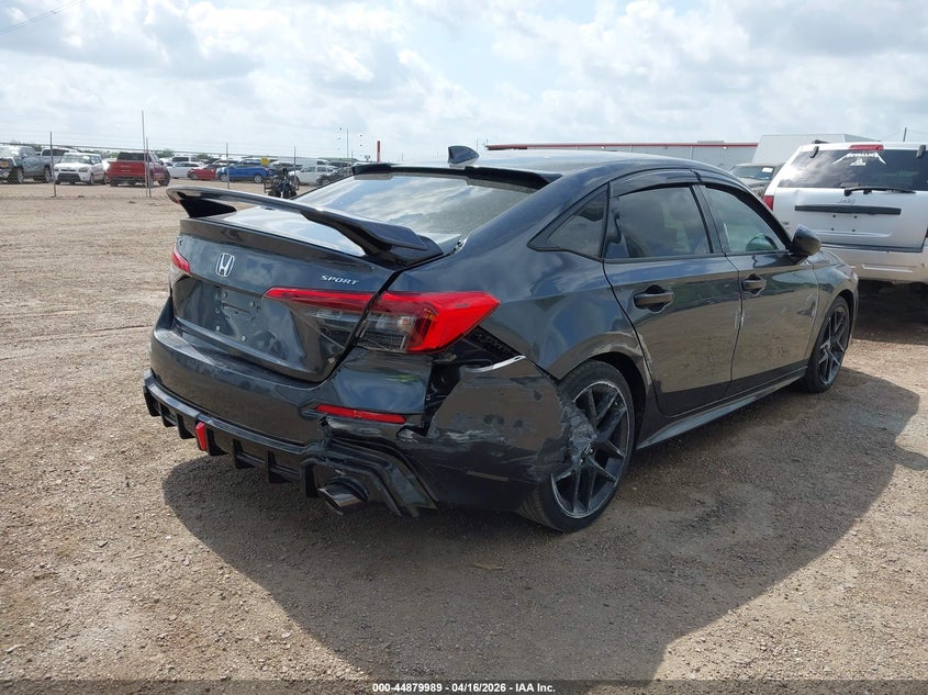 2022 Honda Civic VIN 2HGFE2F52NH512843 IAAI salvage auction — RIGHT SIDE, Wait Title, sold $7,750 on 2026-07-28 (photo 4)